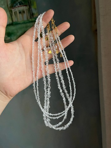 S925銀制巴基斯坦閃靈鑽項鏈