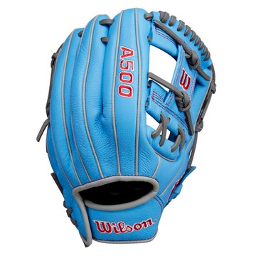 Wilson A500 棒球手套 左投用 WBW102539  藍色  28cm  1個