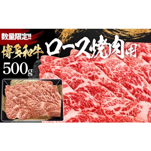 ふるさと納税 福岡県 田川市 数量限定 博多和牛ロース焼肉用 500g