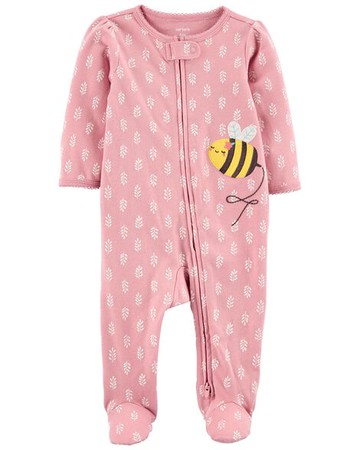 Baby Bumble Bee 2-Way Zip Cotton Sleep & Play