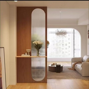 免運最低價 開發票 客廳屏風  新中式實木玻璃客廳隔斷中古風茶室店鋪民宿屏風庭院臥室玄關定制 快速出貨