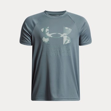 UA 男童 TECH HYBRID PRINT 短袖T-Shirt-熱銷商品