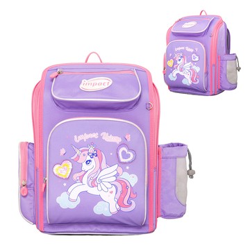 IMPACT亮片獨角獸標準型書包-紫