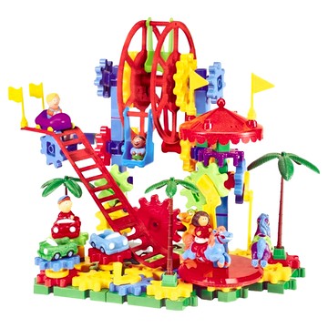 Learning Resources 轉轉齒輪建構系列 超級遊樂園 1組