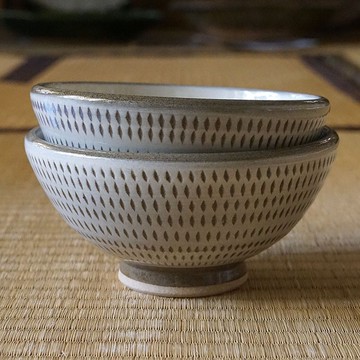 小石原燒飛鉋飯碗