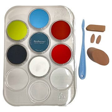 PANPASTEL 軟質藝術家盤粉彩餅套組 純色顏料  7色  1組