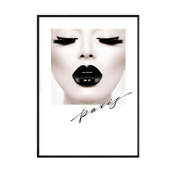 大膽吻我 Paris 海報  40 x 30cm  黑色
