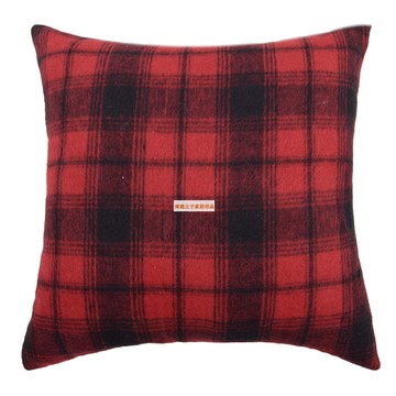 田園紅格子抱枕家用沙發靠墊辦公室床頭靠枕汽車腰枕色織格子