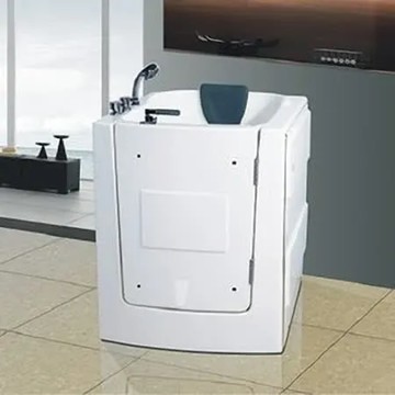 【海夫健康生活館】開門式浴缸 外開 101T水柱按摩款 (95*85*100 公分)