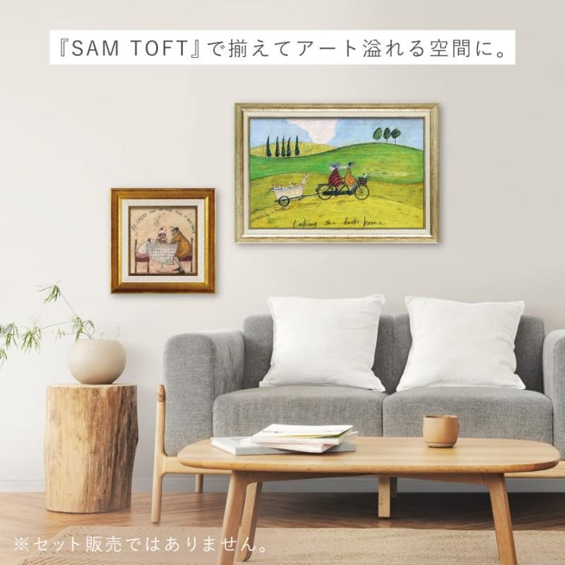 アートパネル アートフレーム 壁掛け サムトフト おしゃれ 犬 絵画 絵