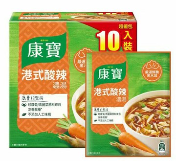 [COSCO代購6] C115917 KNORR HOT 康寶港式酸辣濃湯 46.6公克 X 10包