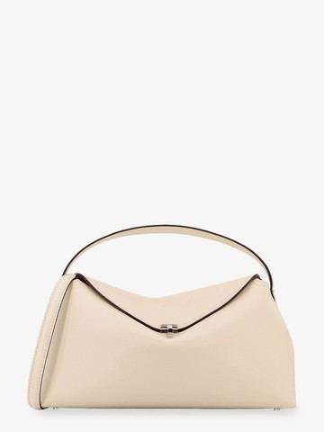 Leather handbag with contrasting stitching - TOTEME - gender_Woman