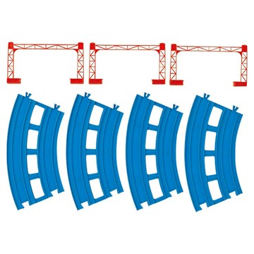 TAKARA TOMY PLARAIL 鐵道王國 複線曲軌 R-05  1組  22公分
