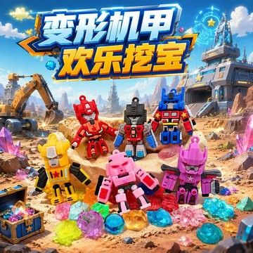 【台灣出貨】變形金剛機甲考古挖寶兒童手工敲石膏挖掘化石寶藏水晶玩具