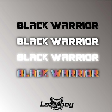 BLACK WARRIOR 車貼 貼紙 防水貼紙 行李箱貼紙 安全帽貼紙 筆電貼紙 反光貼紙 汽車貼紙 機車貼紙