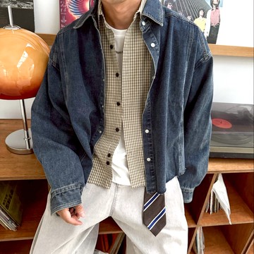 【AMERO】男裝 女裝 長袖小格紋襯衫 微寬版型