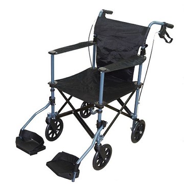 出口歐美銀髮族折疊輪椅 最小收摺!! 8KG( 送旅行收納袋)全新改款