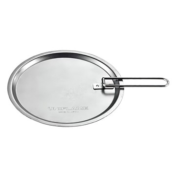 UNIFLAME 鈦提耳碗蓋 300 適用於UF雪拉杯300 附手柄  12 x 17 x 0.8 cm  銀色  1個