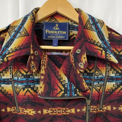 PENDLETON ペンドルトン ライダース ジャケット、上着 Jacket Opening ceremony × PENDLETON/コラボ/ライダース/ネイティブ柄/S  10053326 | LINEショッピング