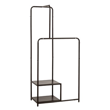 【居家cheaper】MIT佈衣樣開放式掛衣架MIT佈衣樣開放式掛衣架-黑色