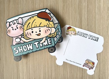 SHOW TIME BOX表演車車造型小卡片