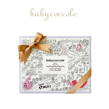 Babycoccole 寶貝可可麗 歐系手繪質感禮盒(空盒) 附禮盒提袋 禮盒