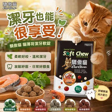 驕傲貓 Cat Glory 貓薄荷潔牙軟錠 6種口味 柔軟好咬 日常潔牙小零嘴 零食獎勵 互動餵食 營養美味 挑嘴貓