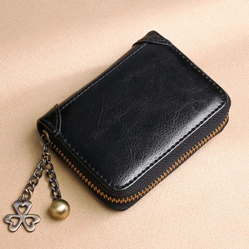 信用卡夾 大容量卡包防盜刷多卡位皮質卡包女式信用卡套復古皮質駕駛證件包『XY15185』