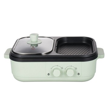 220V110V涮烤一體鍋料理鍋 歐美英規電烤盤電火鍋電煎鍋 北美【幸福驛站】