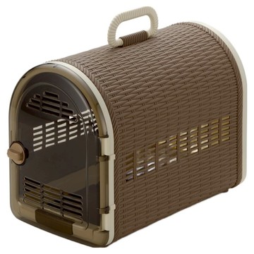 Richell 雙門提籃 24.2x45.8x32.5cm  咖啡色  1個