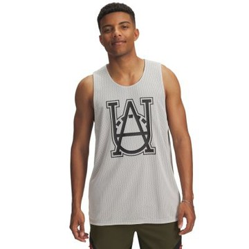 【UNDER ARMOUR】UA 男 Courtside 雙面籃球背心_6004088-110