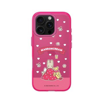 iPhone 16 Pro Clear 粉漾桃 - 三麗鷗-兔媽媽 Marron Cream - 兔媽媽與小熊