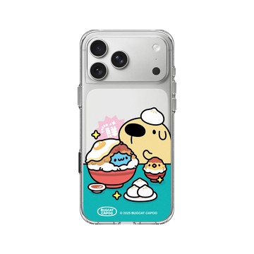 iPhone 17 Pro Max Clear Case（相機按鈕） 透明 - 貓貓蟲咖波 Bugcat Capoo - 咖波的市場小饗宴