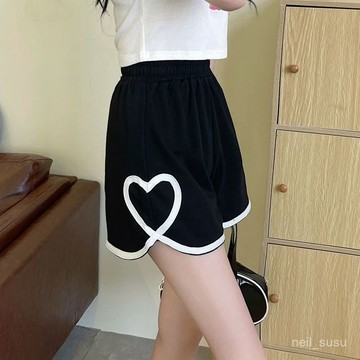 P3-【限時特賣】短褲女 高腰短褲 顯瘦短褲 休閒居傢短褲 運動短褲子女夏季薄款寬鬆顯瘦新款百搭ins潮大碼休閒熱褲闊腿