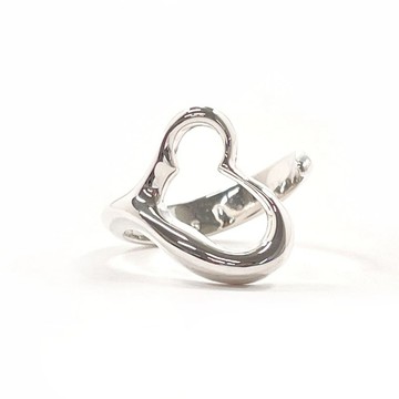 【日本直運 二手美品】9 號 蒂芙尼 TIFFANY&Co. 戒指 鏤空心形 艾爾莎佩芮蒂 銀 925