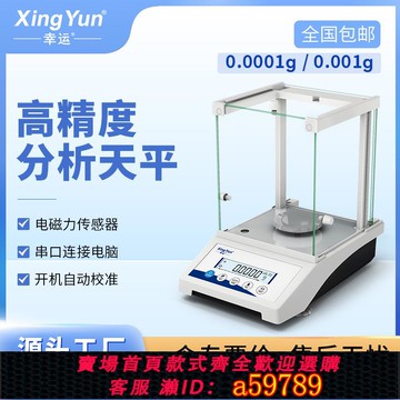 【台灣公司 可打統編】幸運萬分之一電子天平實驗室分析天平秤高精度0.0001g0.1mg
