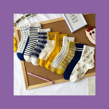 襪子女中筒襪ins潮 夏季百搭個性韓版純棉襪運動網紅可愛薄款襪女