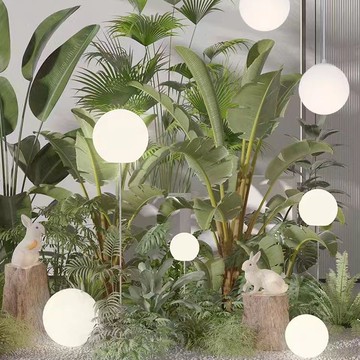 草坪燈戶外防水別墅庭院花園落地燈室外網紅裝飾現代簡約月球燈飾223-YJ 公司貨