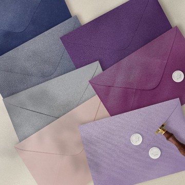 冷系銀河珠光信封 喜帖信封 25入