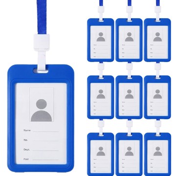 Momo Store 員工證門禁卡套掛繩  藍色  10套