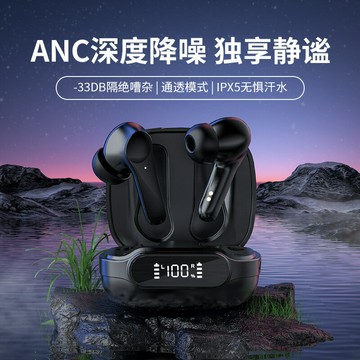 私模anc降噪藍牙耳機入耳式無痛無線藍牙耳機大電量超長續航「限時特惠」