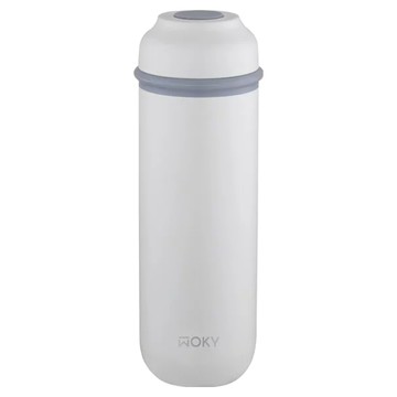 WOKY 沃廚 台灣公司貨 輕量隨行陶瓷保溫瓶  白色  400ml  1個