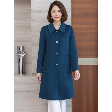 雙面羊絨大衣女秋冬2025年新款媽媽裝時尚冬裝高端中老年毛呢外套