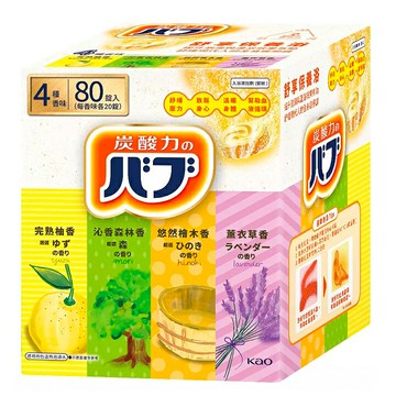 [COSCO代購6] C144451 花王 BUB 碳酸泡澡錠 40公克 X 20入 X 4盒