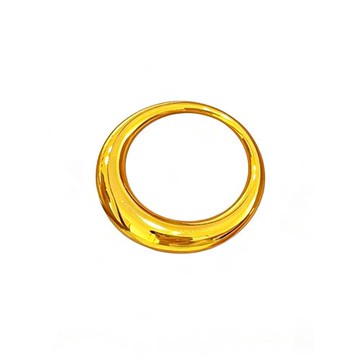 金店同款沙金亮面泥鰍背面包戒指橢圓素圈指環精致氣質送女友禮物