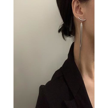 惡女 圓臉顯瘦氣質流蘇耳環女高級大氣長款2023年新款潮個性耳飾