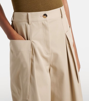 Loewe Cotton and silk cropped pants