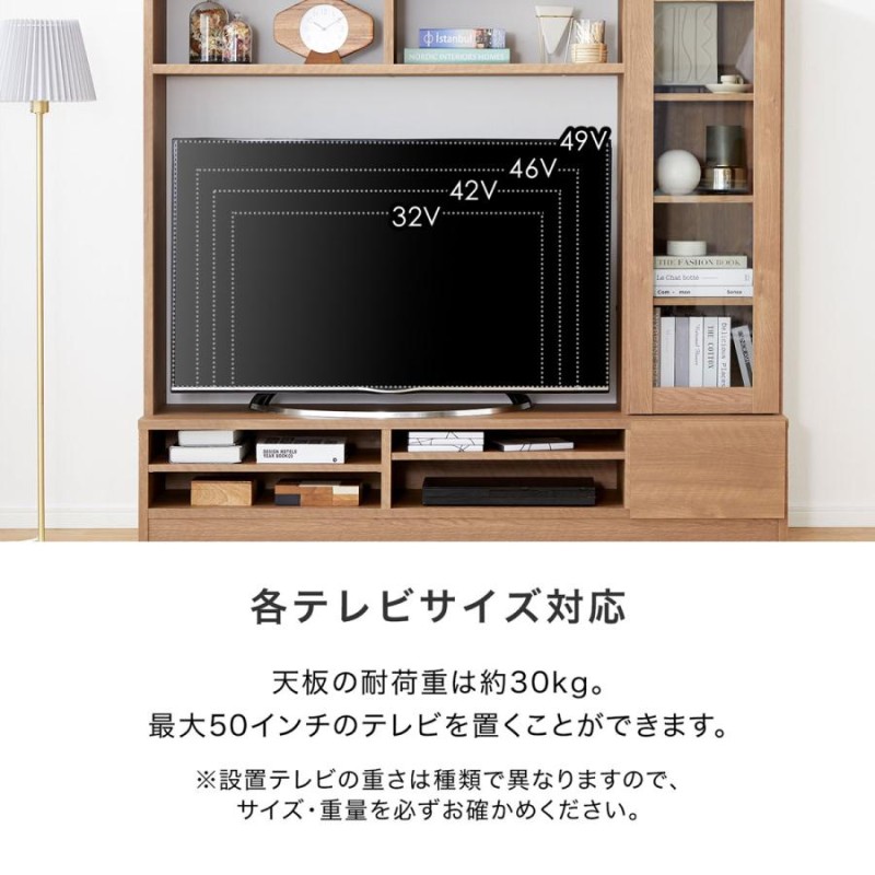 テレビ台 ハイタイプ 壁面収納 テレビ 壁面 収納 160cm テレビボード 収納棚 リビング 収納 テレビラック オープンラック 50インチ 50型  | LINEブランドカタログ