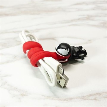 毒液電影周邊耳機繞線器充電線咬線器venom數據線收納捆綁扎帶