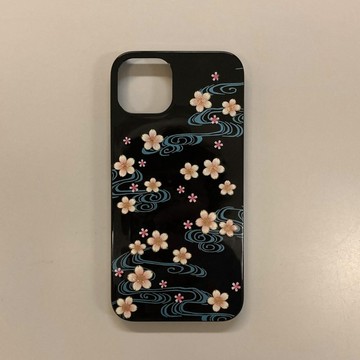漆藝 iPhone 保護殼 iPhone 14 系列 厚繪漆藝 櫻花 山中漆器
